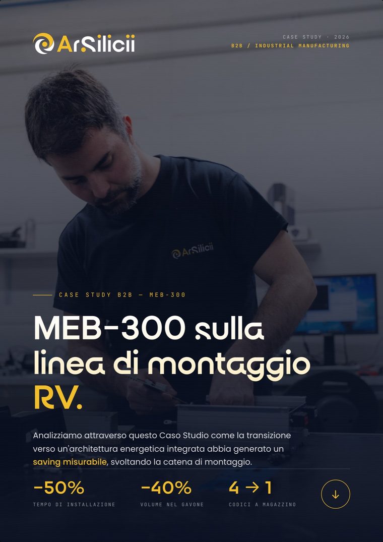 Copertina del caso studio MEB-300 di ArSilicii