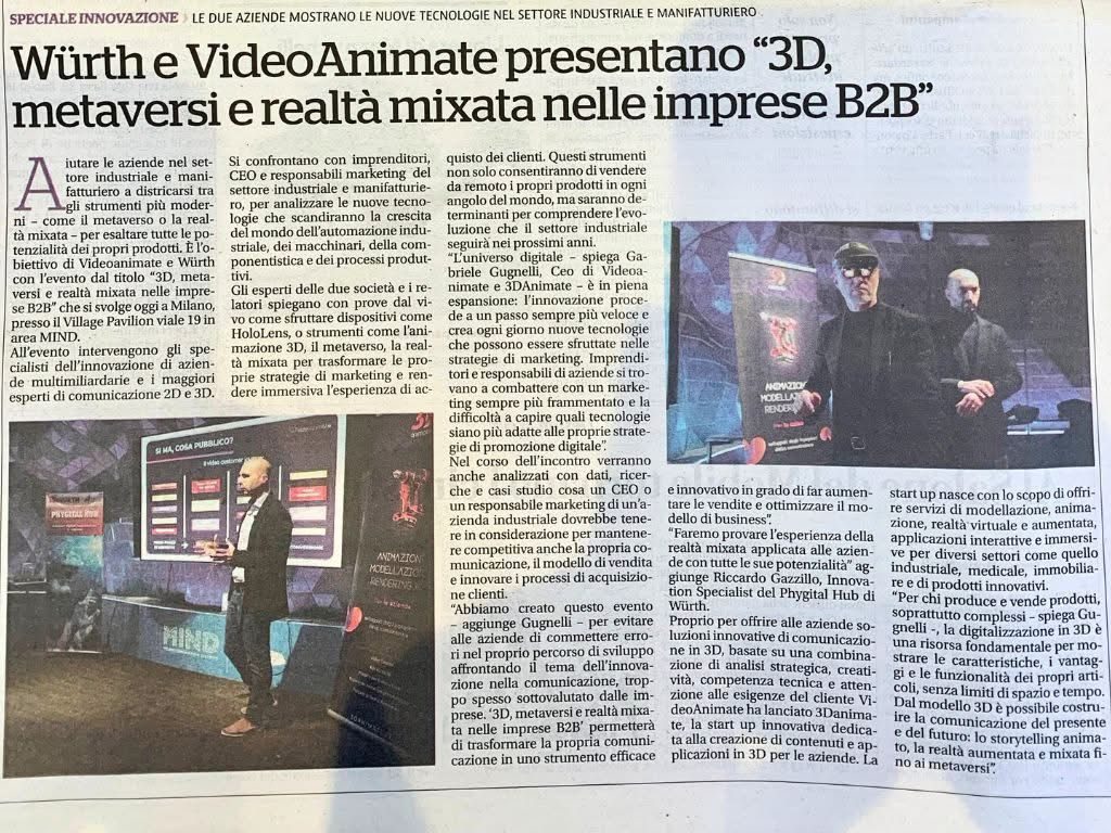 Speciale Innovazione — Würth e VideoAnimate