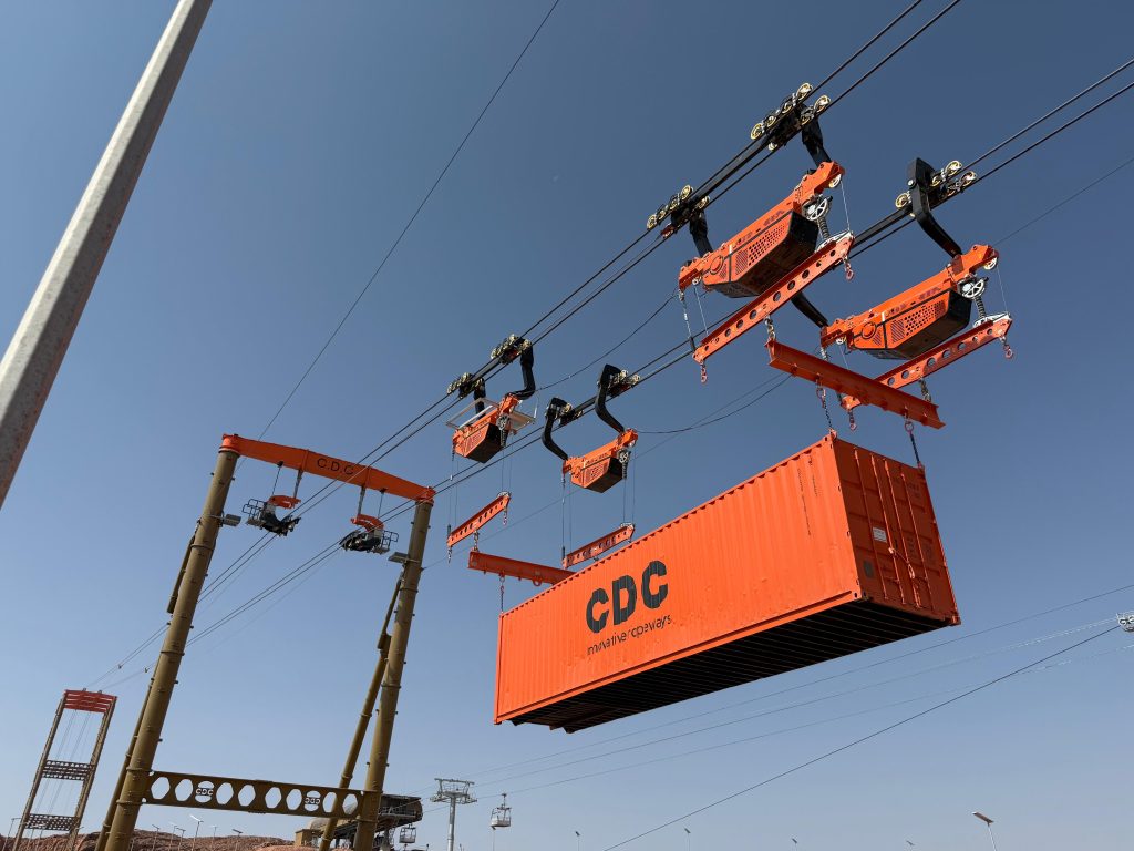 funivia cargo, caso Chain Drive Crane